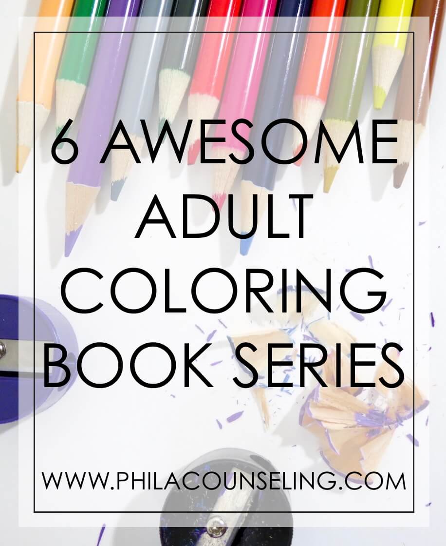 6 AWESOME ADULT COLORING BOOK SERIES