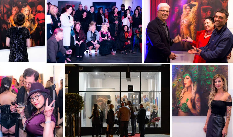 Opening night at the Jackman Gallery, St.Kilda & Studio B Gallery, Prahran