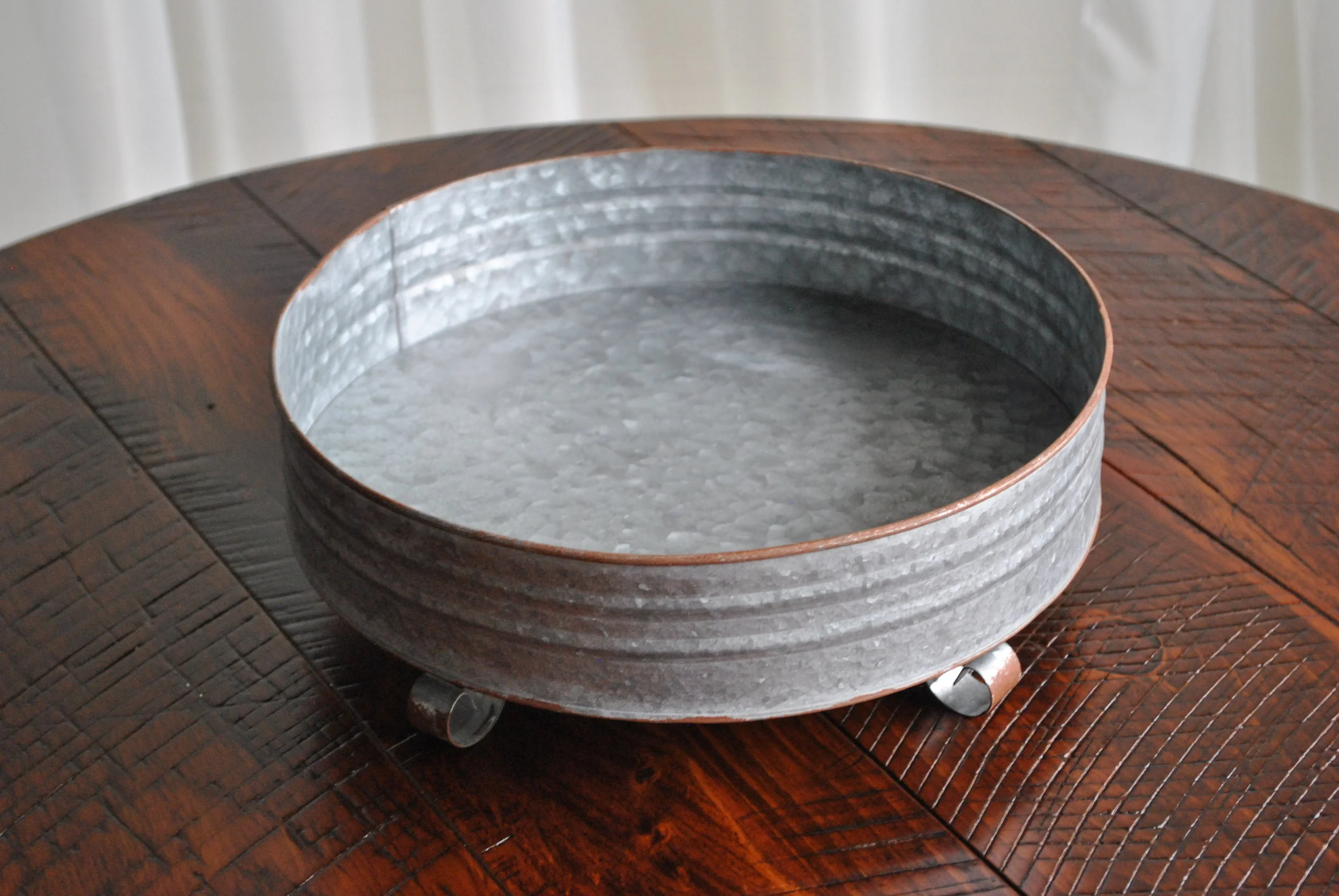 Large Round Tin Container