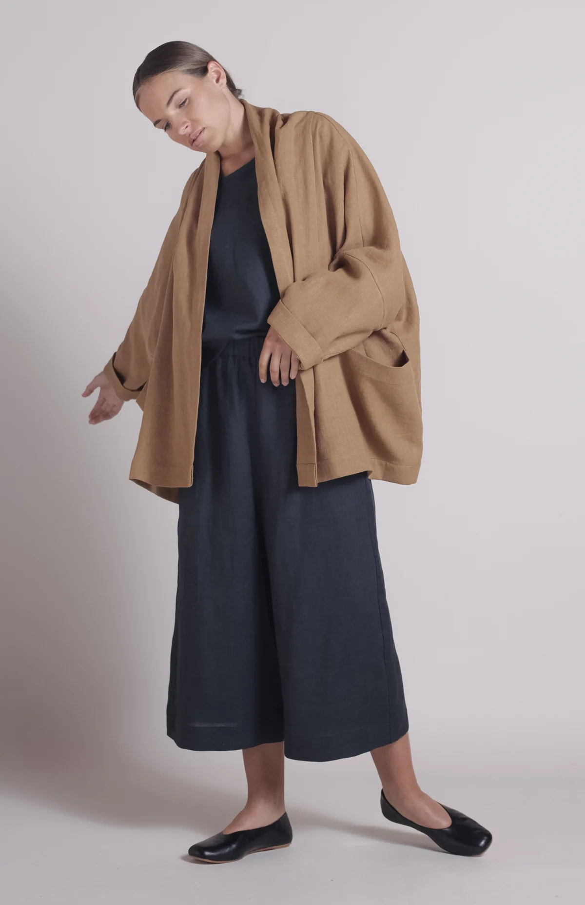 Bronze drape jacket