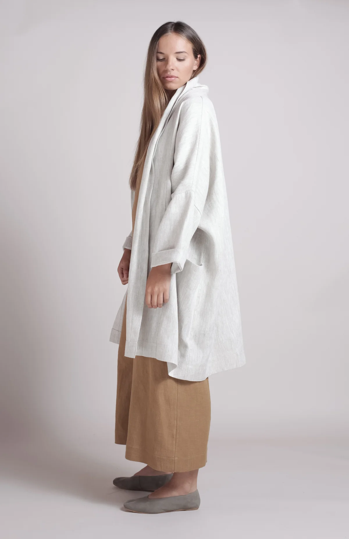 long linen jacket