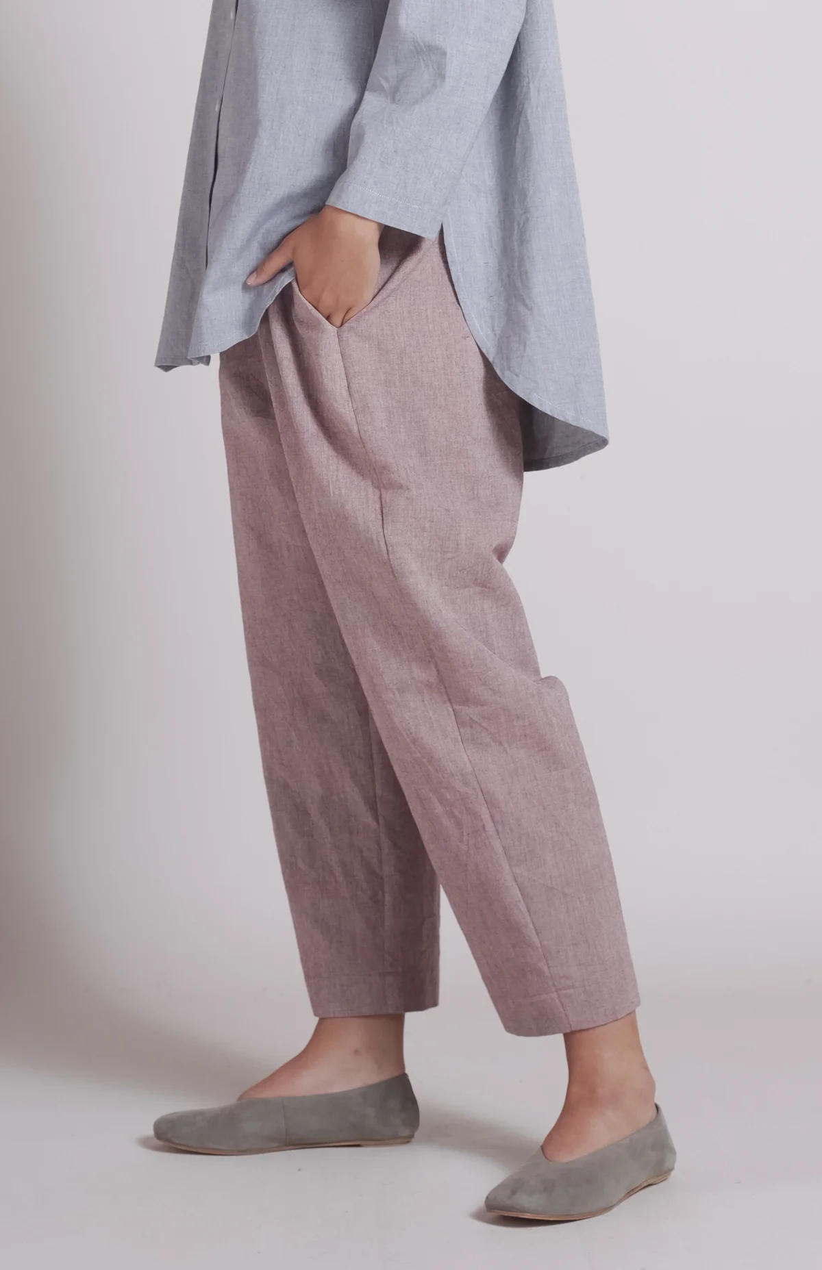 Slow morning trouser - Organic blush