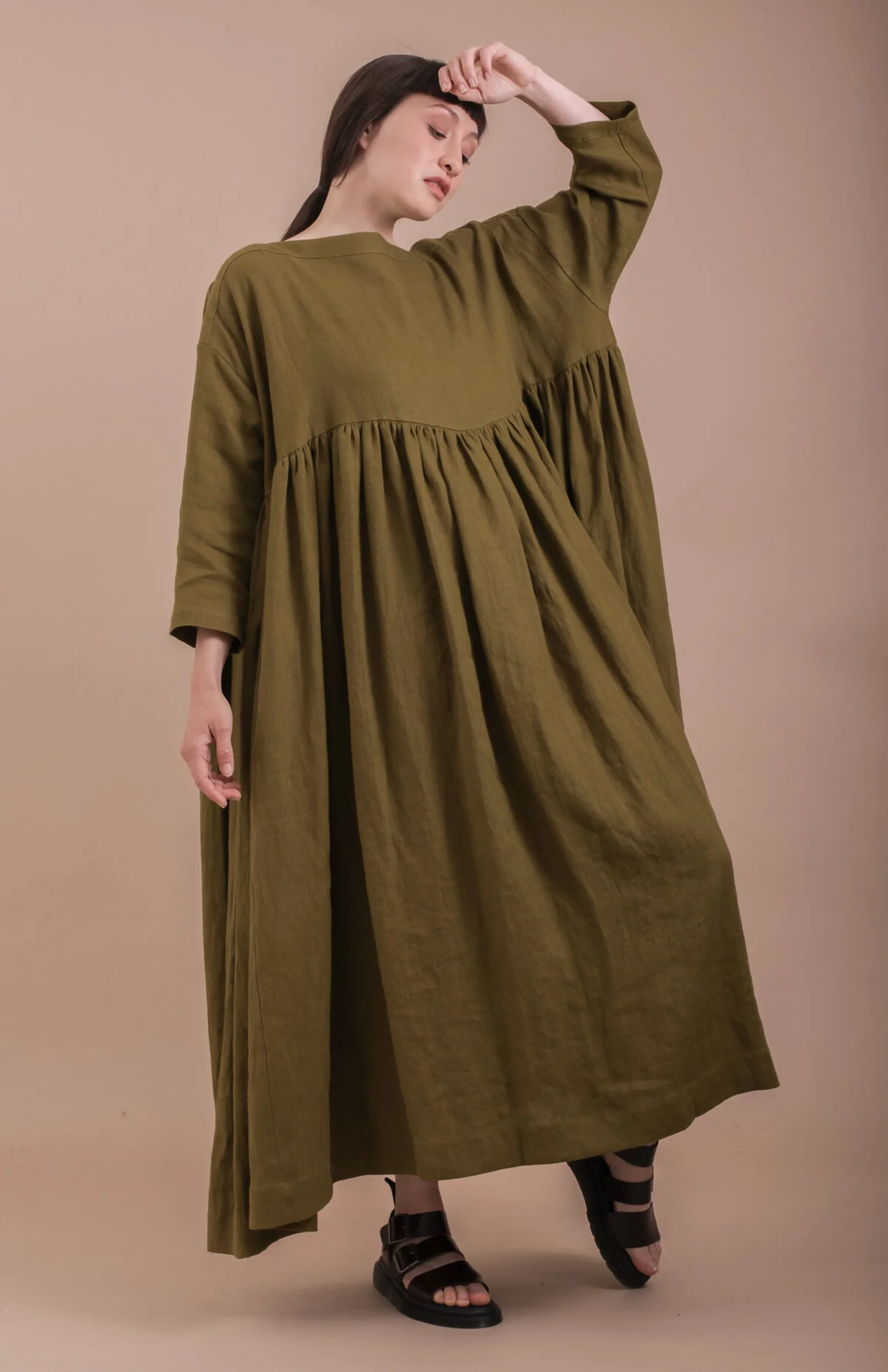 Parachute dress - Olive