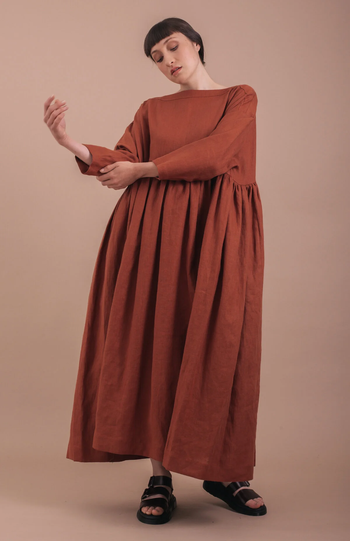 Parachute dress - Rust