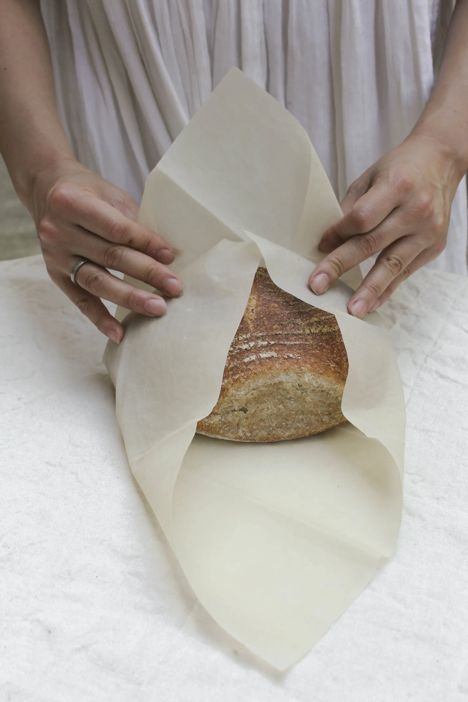 3 Waxed Linen Food Wraps — Nadinoo