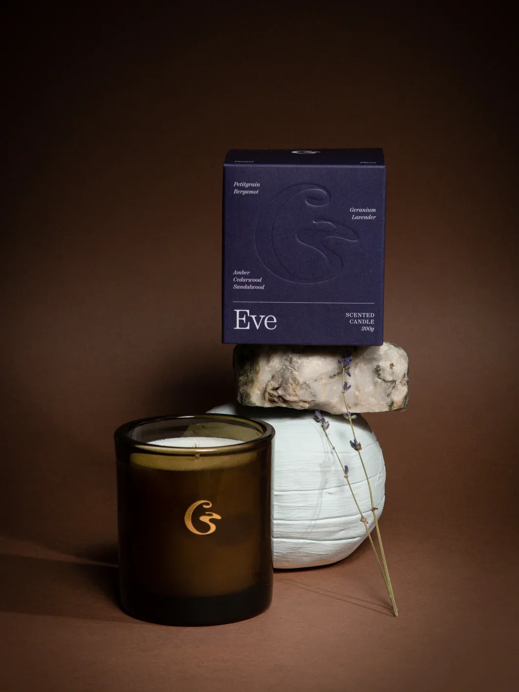 Cedar - Eve Scented Candle - Relaxing Lavender Fragrance