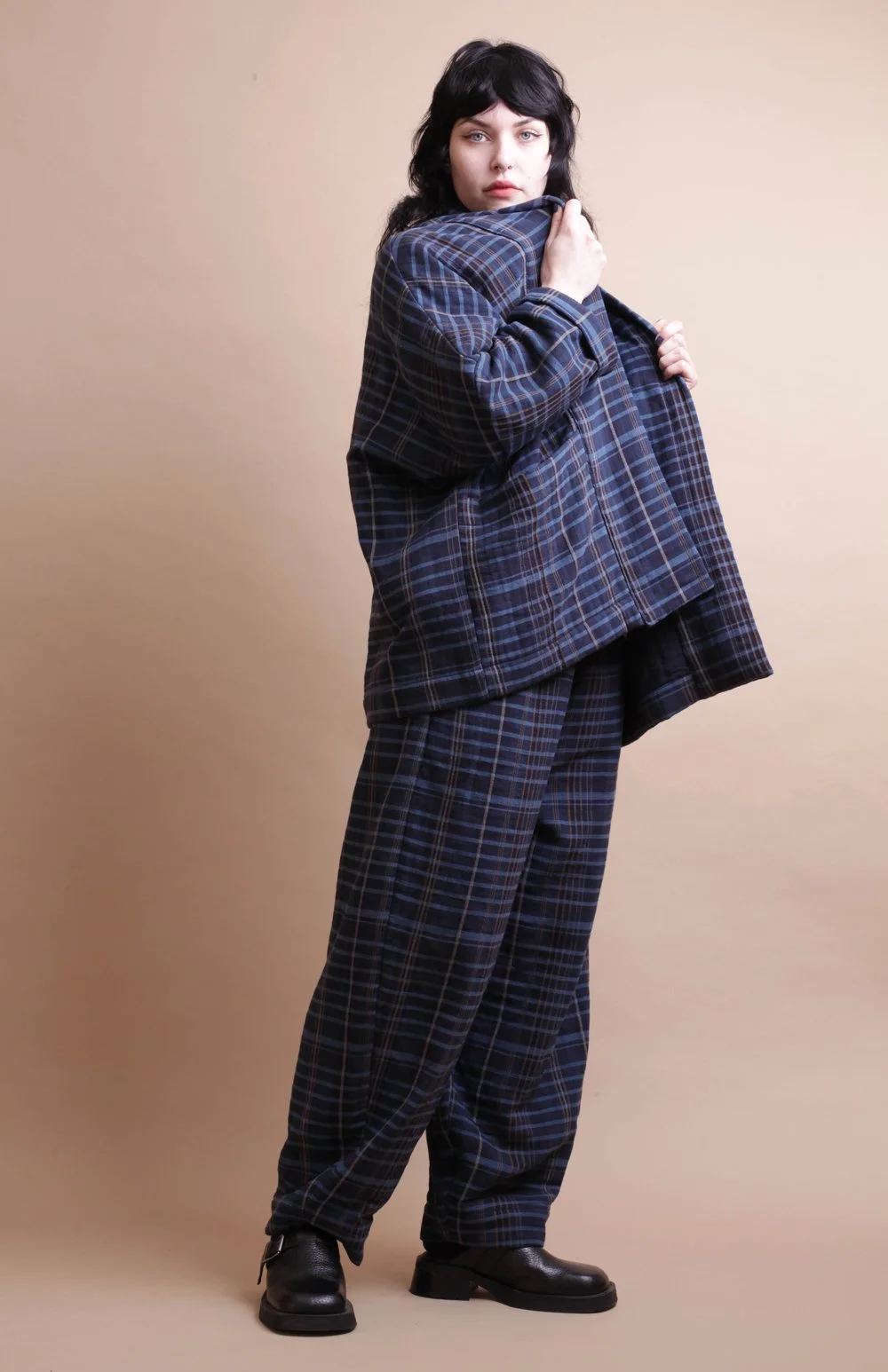 Nadinoo_blue_Plaid_padded_Cardi_5.jpg
