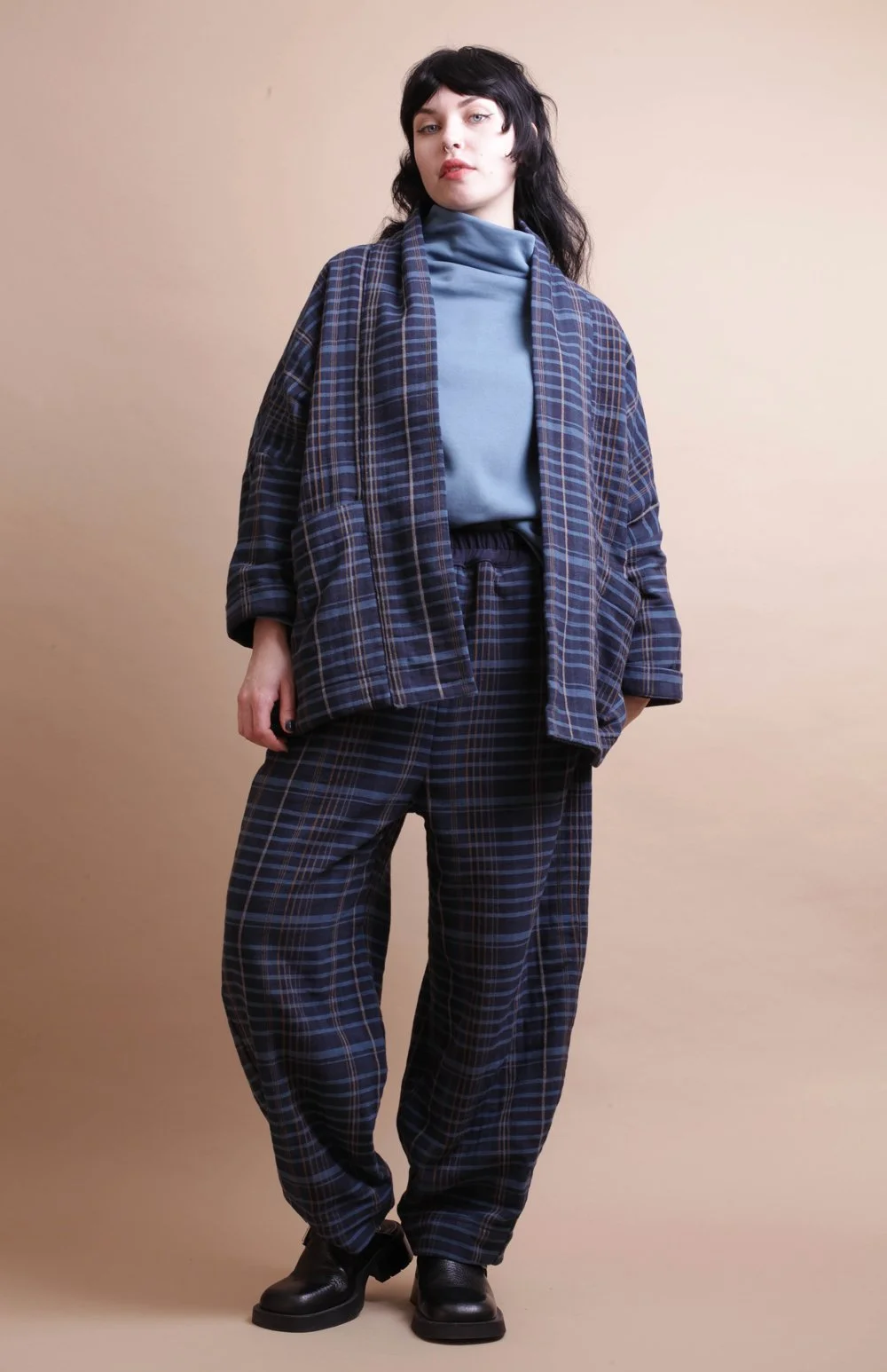 Nadinoo_blue_Plaid_padded_Cardi_1.jpg