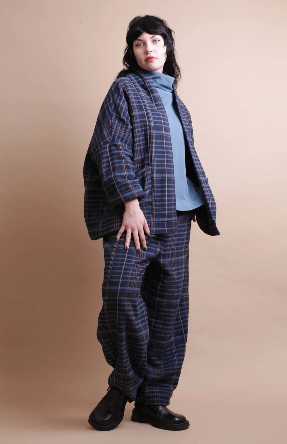 Nadinoo_blue_Plaid_padded_Cardi_2.jpg
