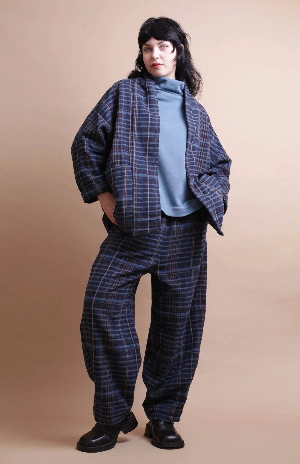 Nadinoo_blue_Plaid_padded_Cardi_3.jpg