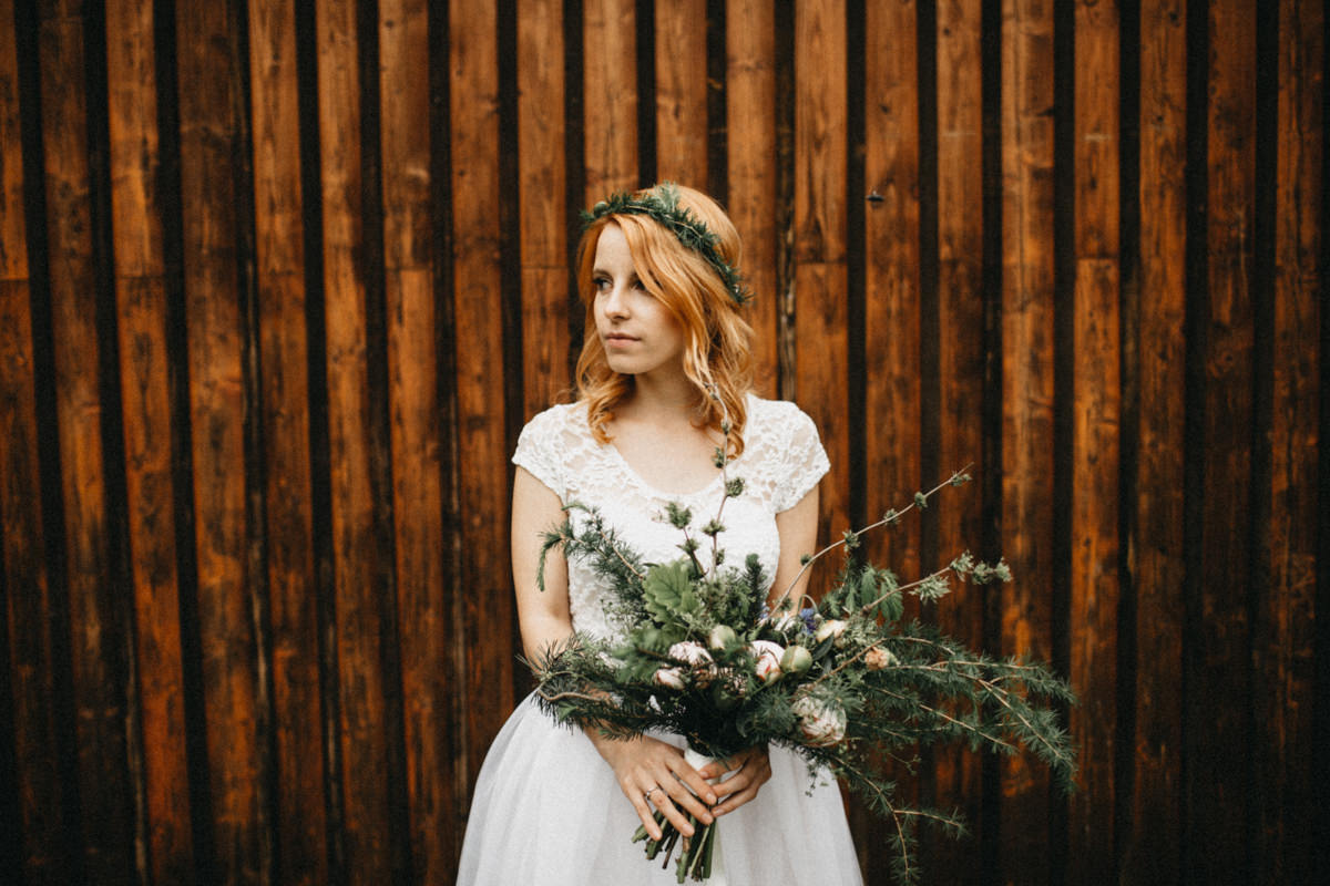 forest wedding bouquet