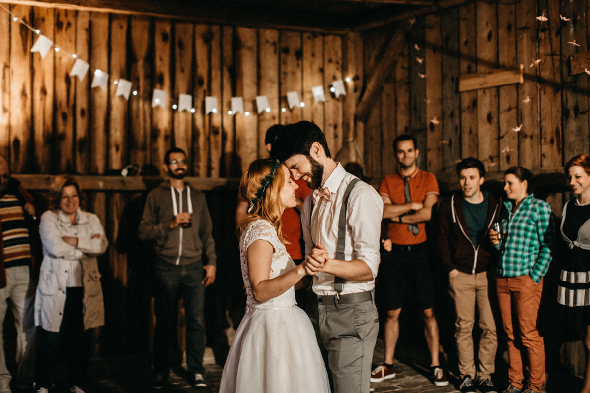 first dance in a barn