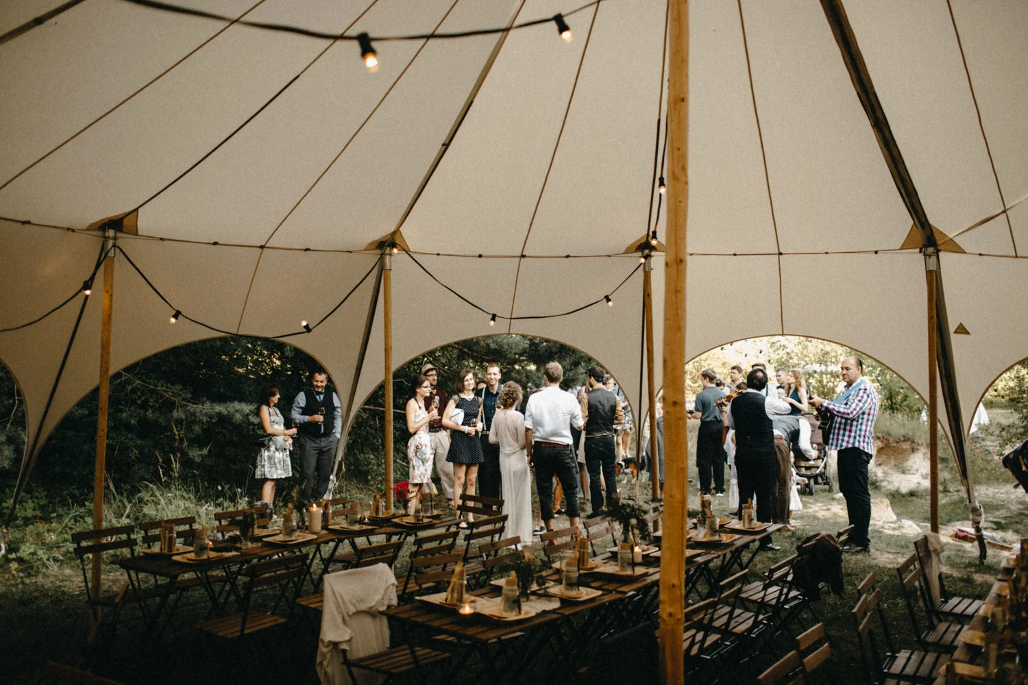 rustic tent