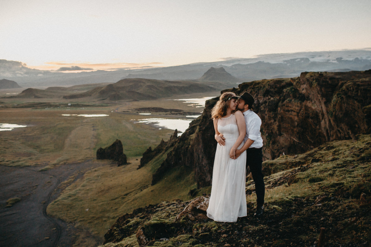 couple poses for a epic shot