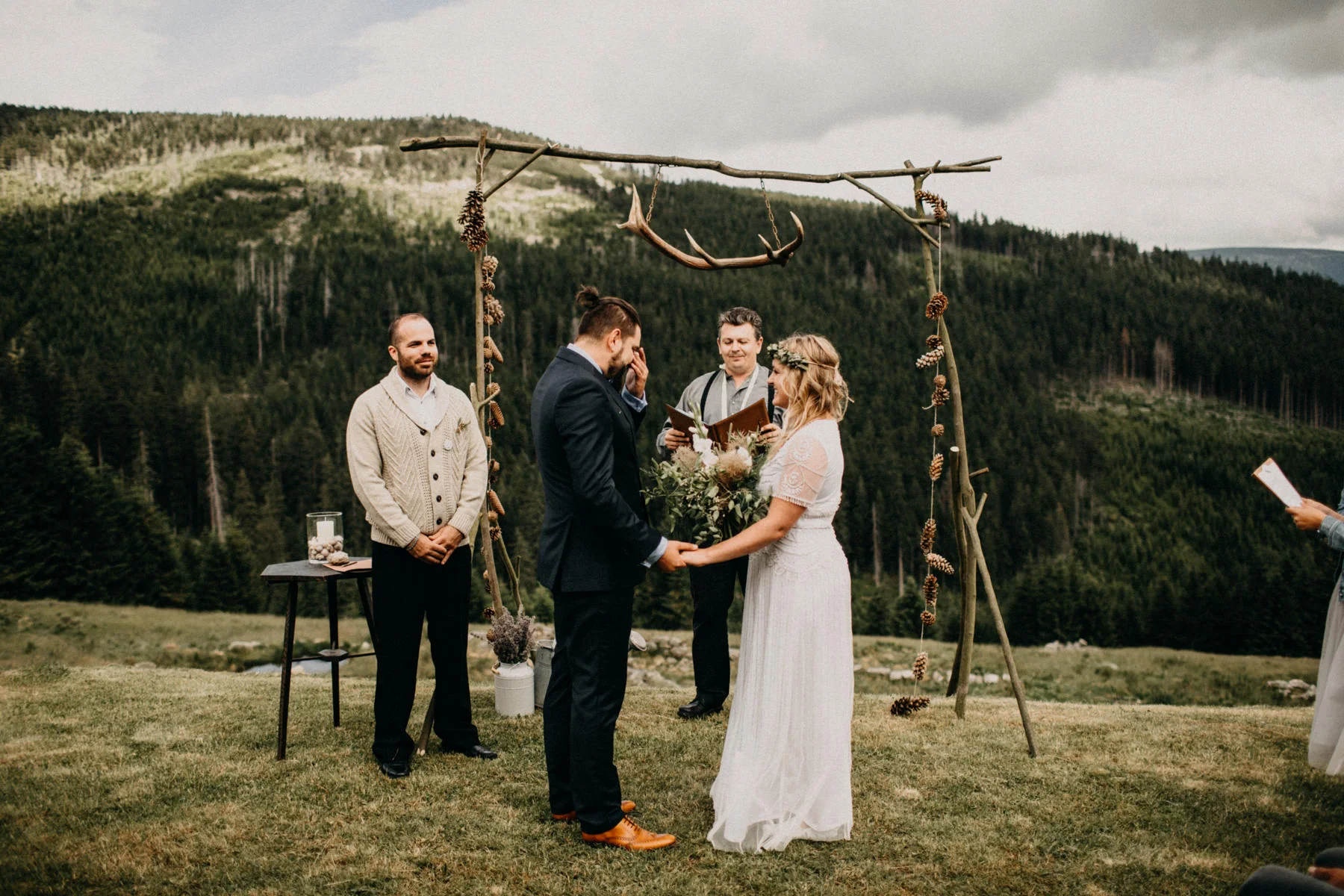 ceremony in mountains