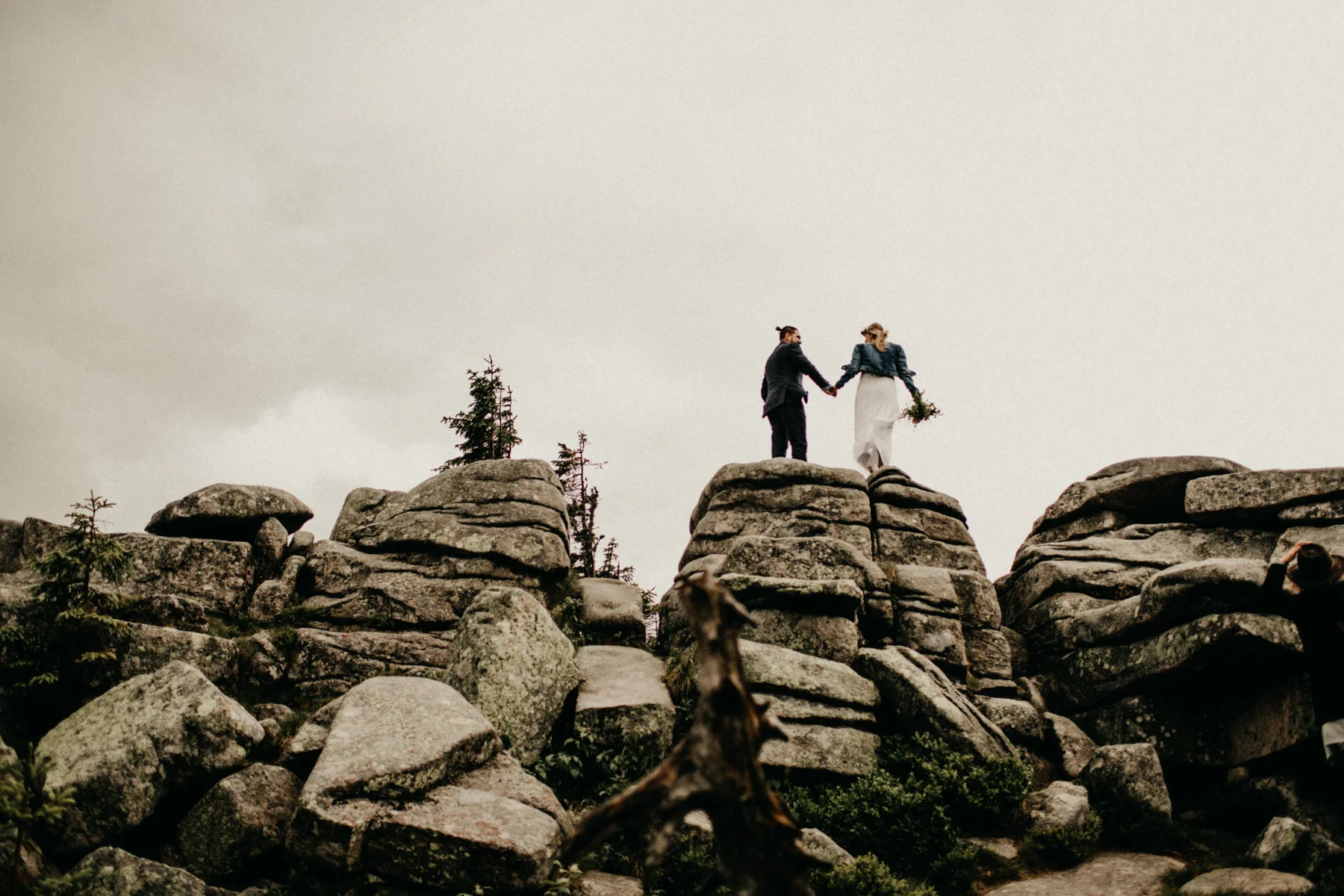 epic wedding on the mountaintop