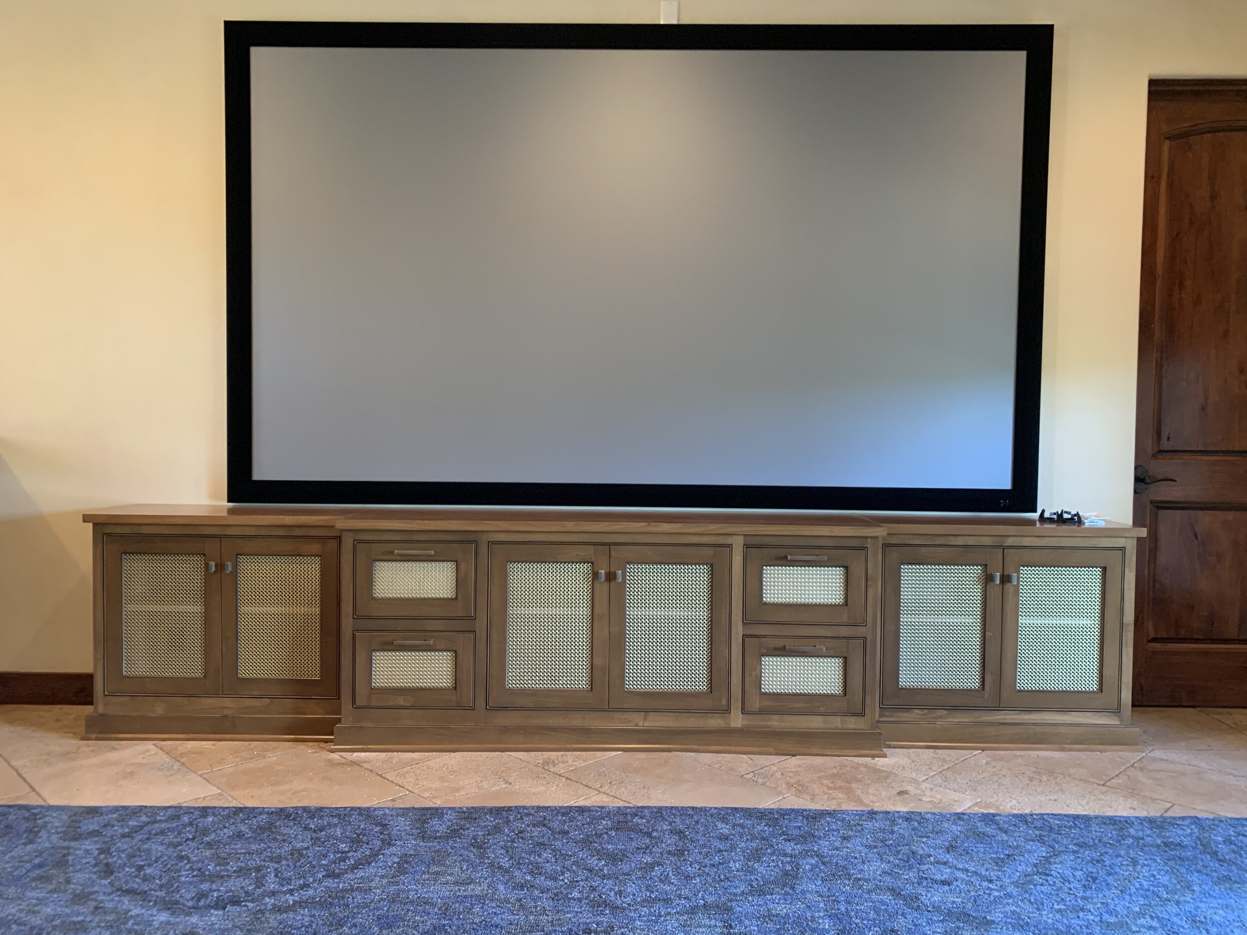 Movie Room Cabinets - Steiner Ranch