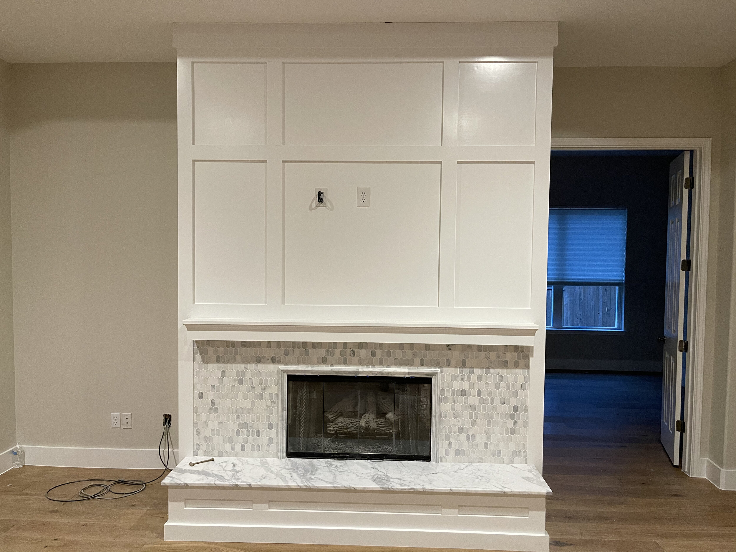 Avery Ranch Fireplace Paneling