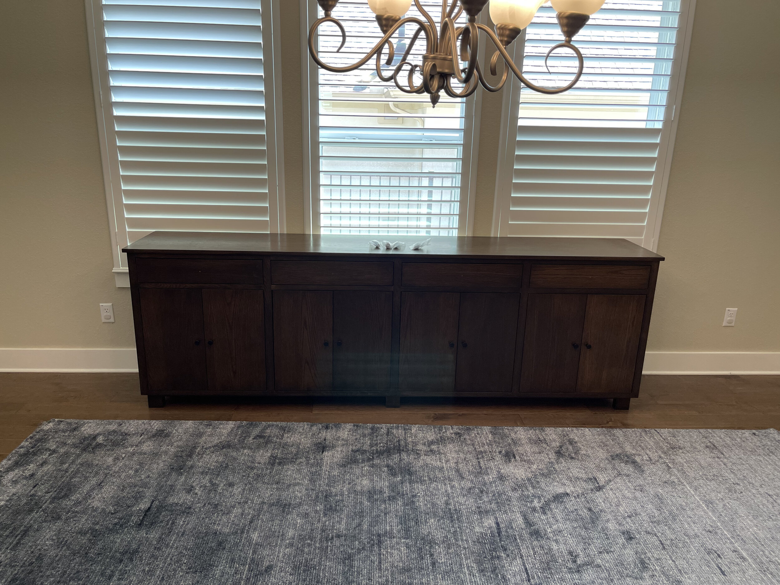 Stained White Oak Sideboard