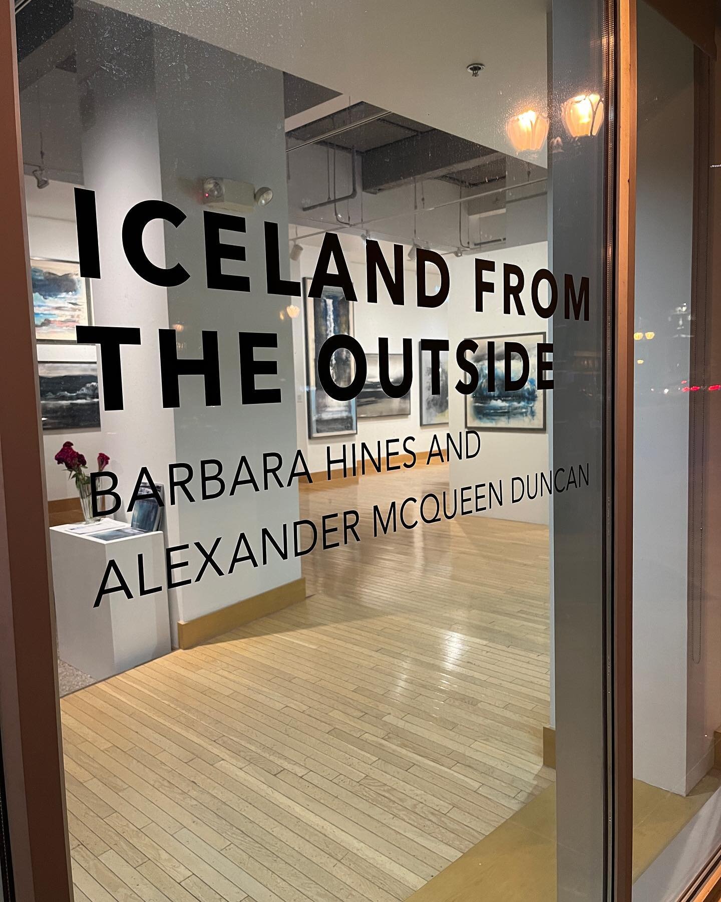 Iceland From The Outside, currently in St. Louis. #kranzbergsartscenter #stlouisart #stlouisartscene #icelandart #contemporaryart #kranzbergartsfoundation #stlouisartshow #barbarahinesart #barbarahines