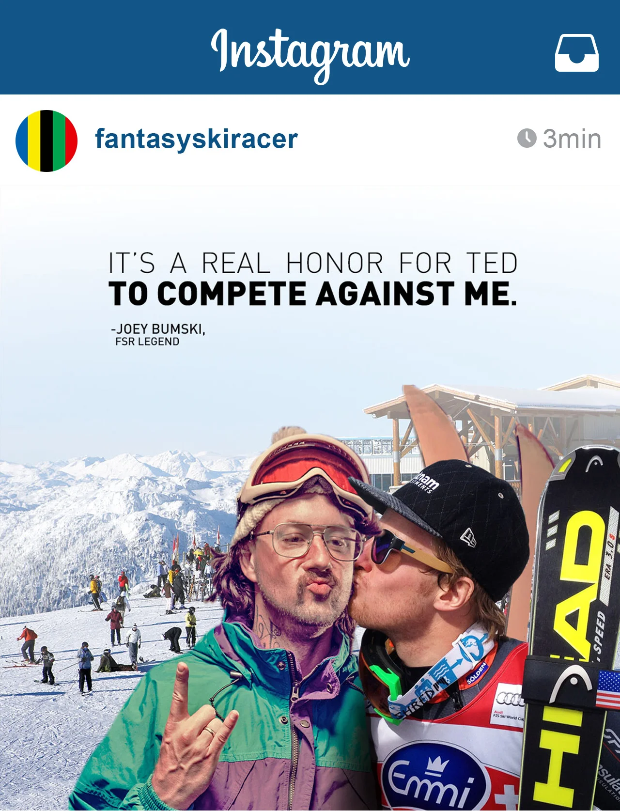  Celebrity influencer Ted Ligety. 