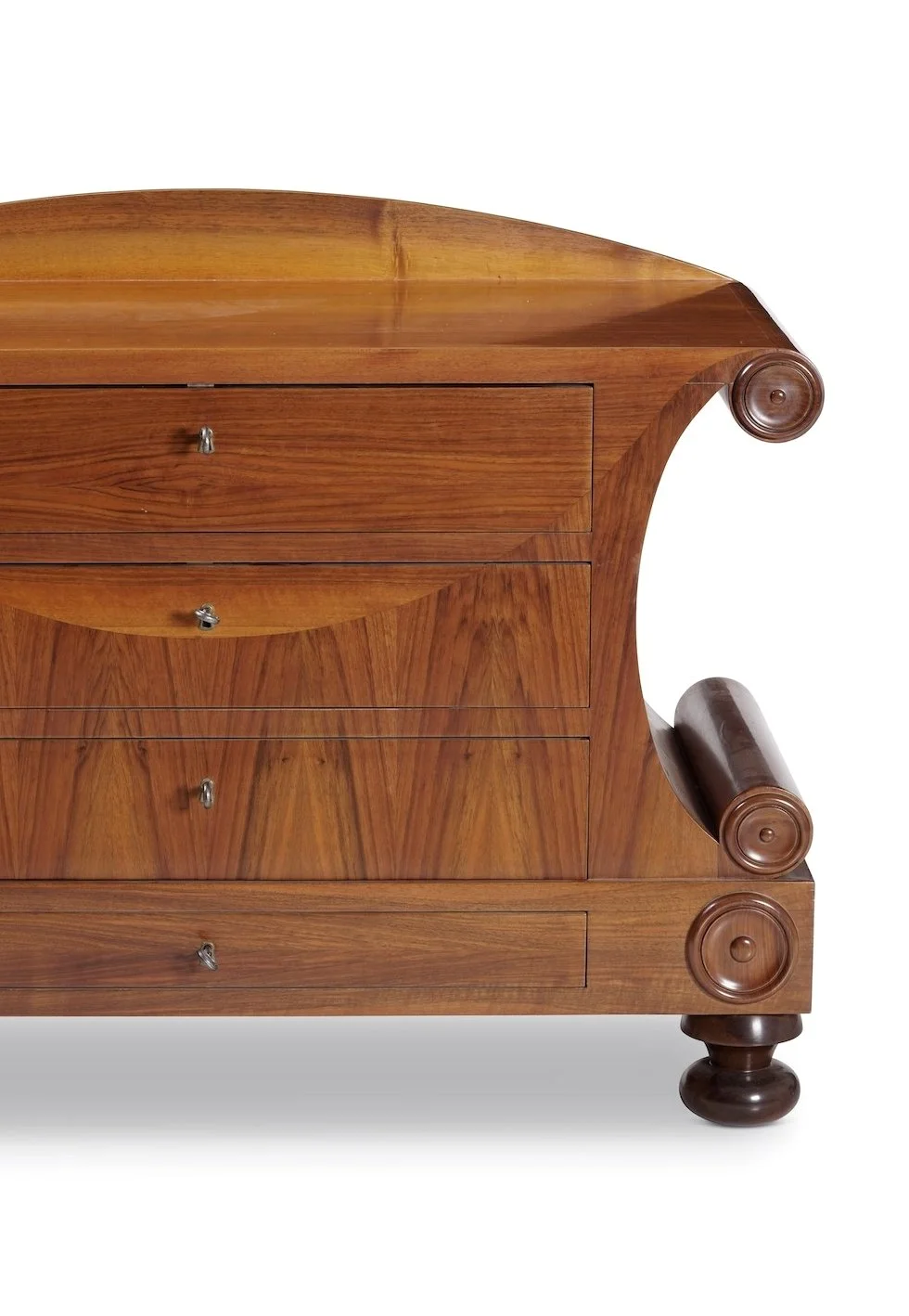 Commode Biedermeier Retroles 3 Tiroirs – Bois Cerisier, élégante, Neuve