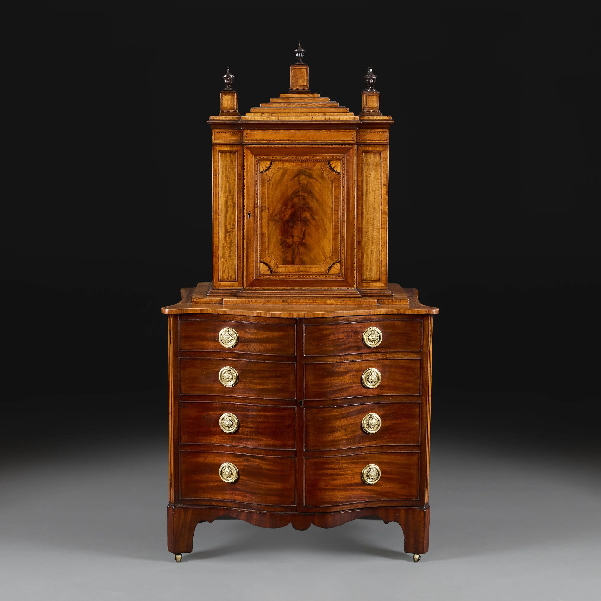 AN UNUSUAL SHERATON PERIOD ARCHITECTURAL CABINET