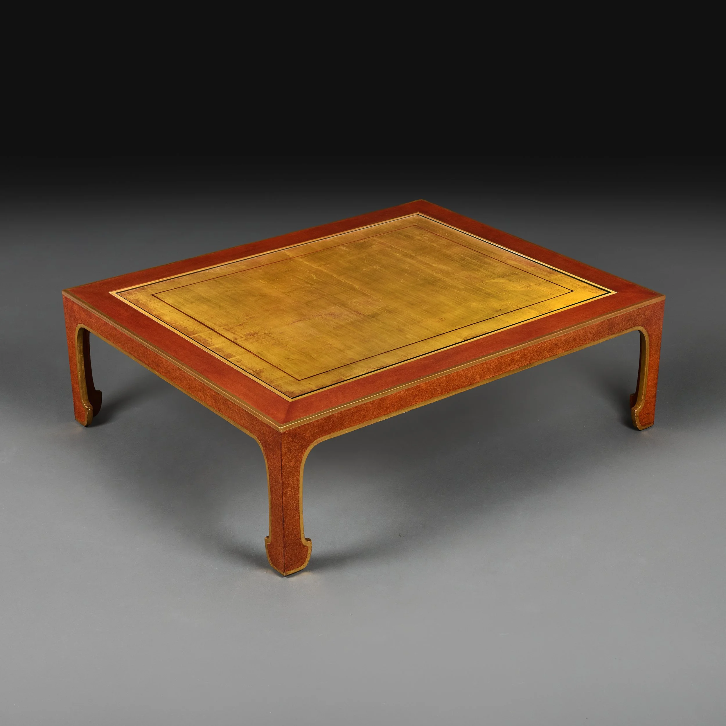 A MALLETT CRAQUELURE COFFEE TABLE
