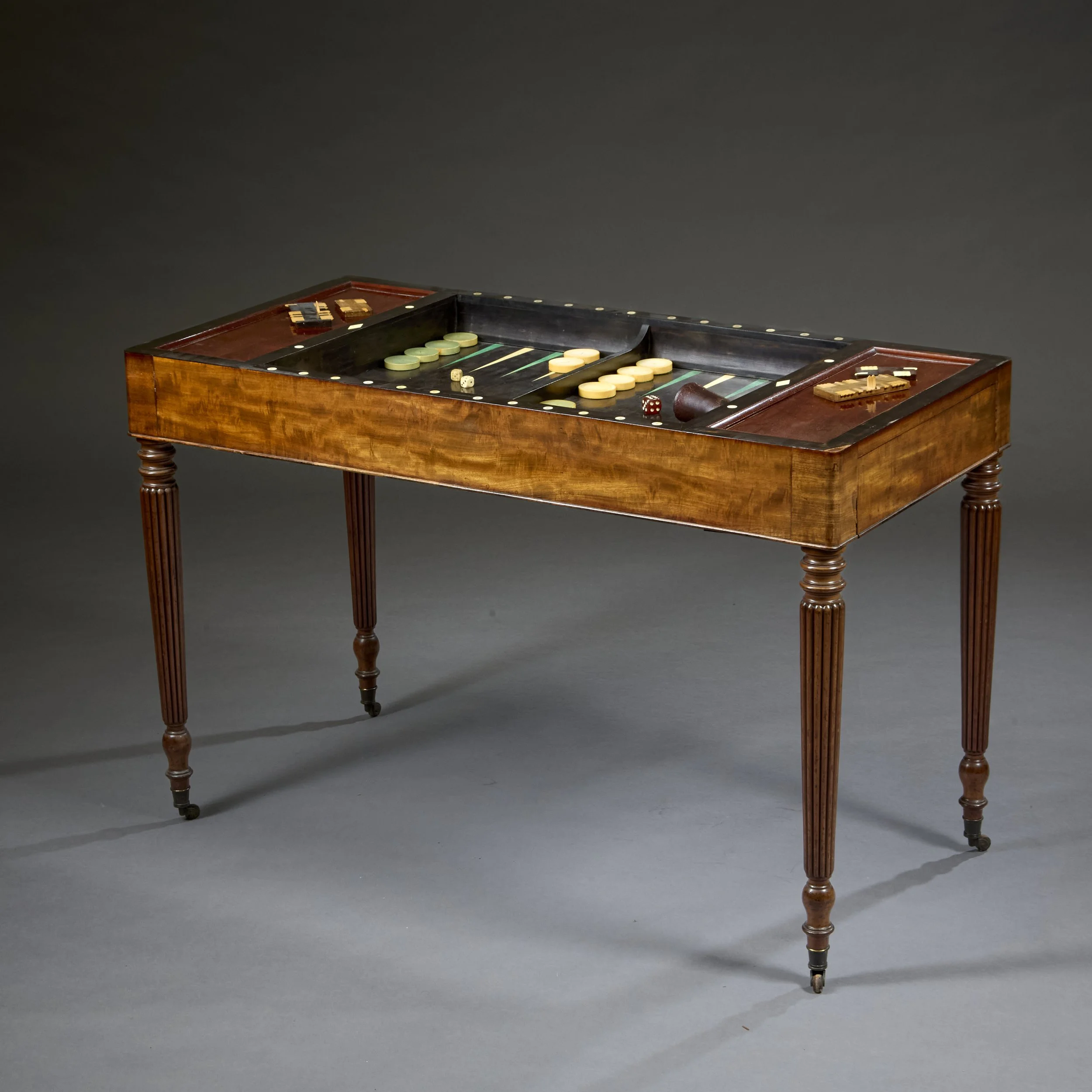 A LOUIS PHILLIPE PERIOD TRIC TRAC TABLE