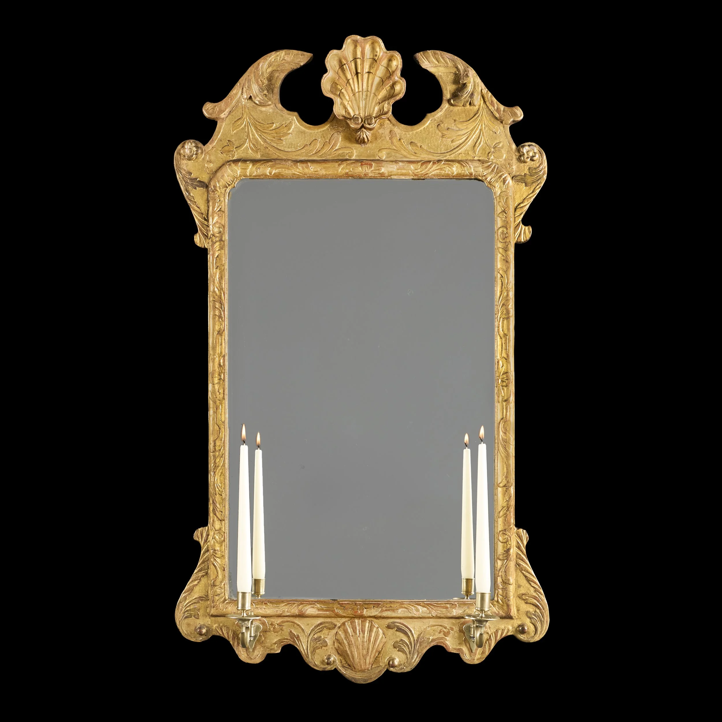 A GEORGE I PIER GLASS MIRROR