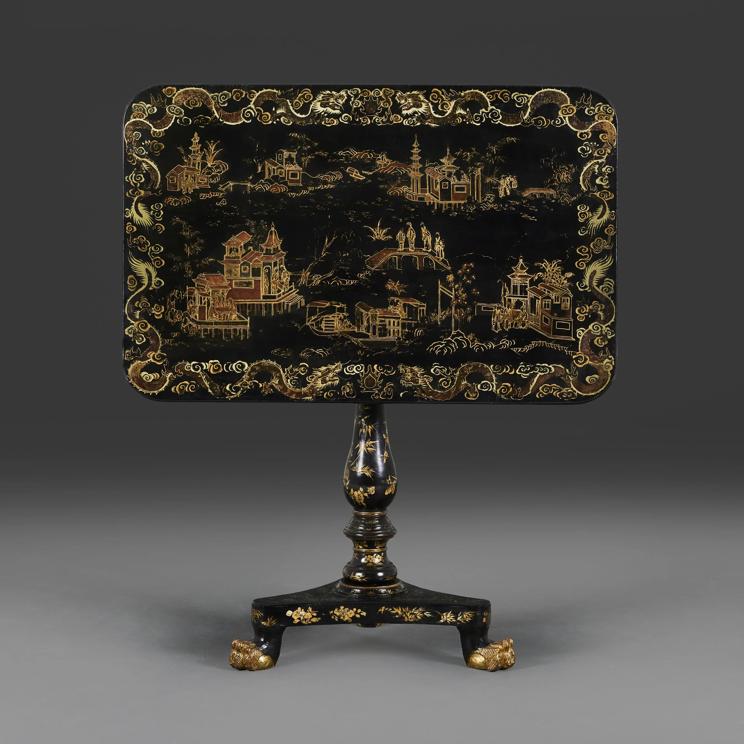 A 19TH CENTURY CHINESE EXPORT OCCASIONAL TABLE