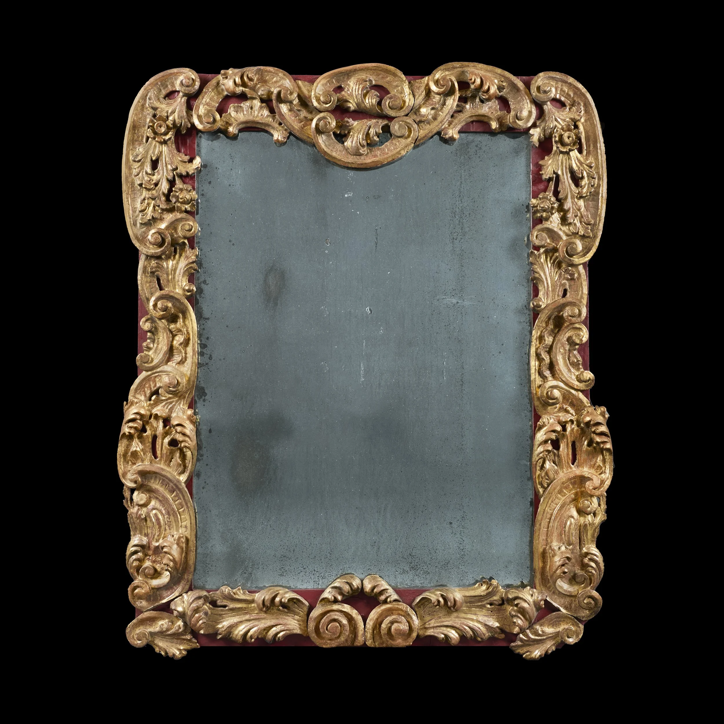 AN 18TH CENTURY ITALIAN BAROQUE MIRROR
