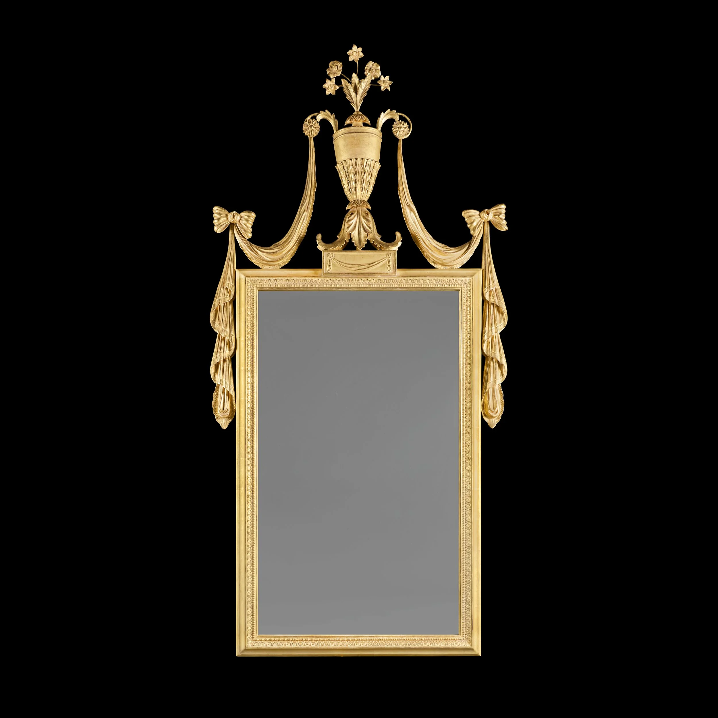 A GILTWOOD PIER MIRROR BY DAIVD HICKS