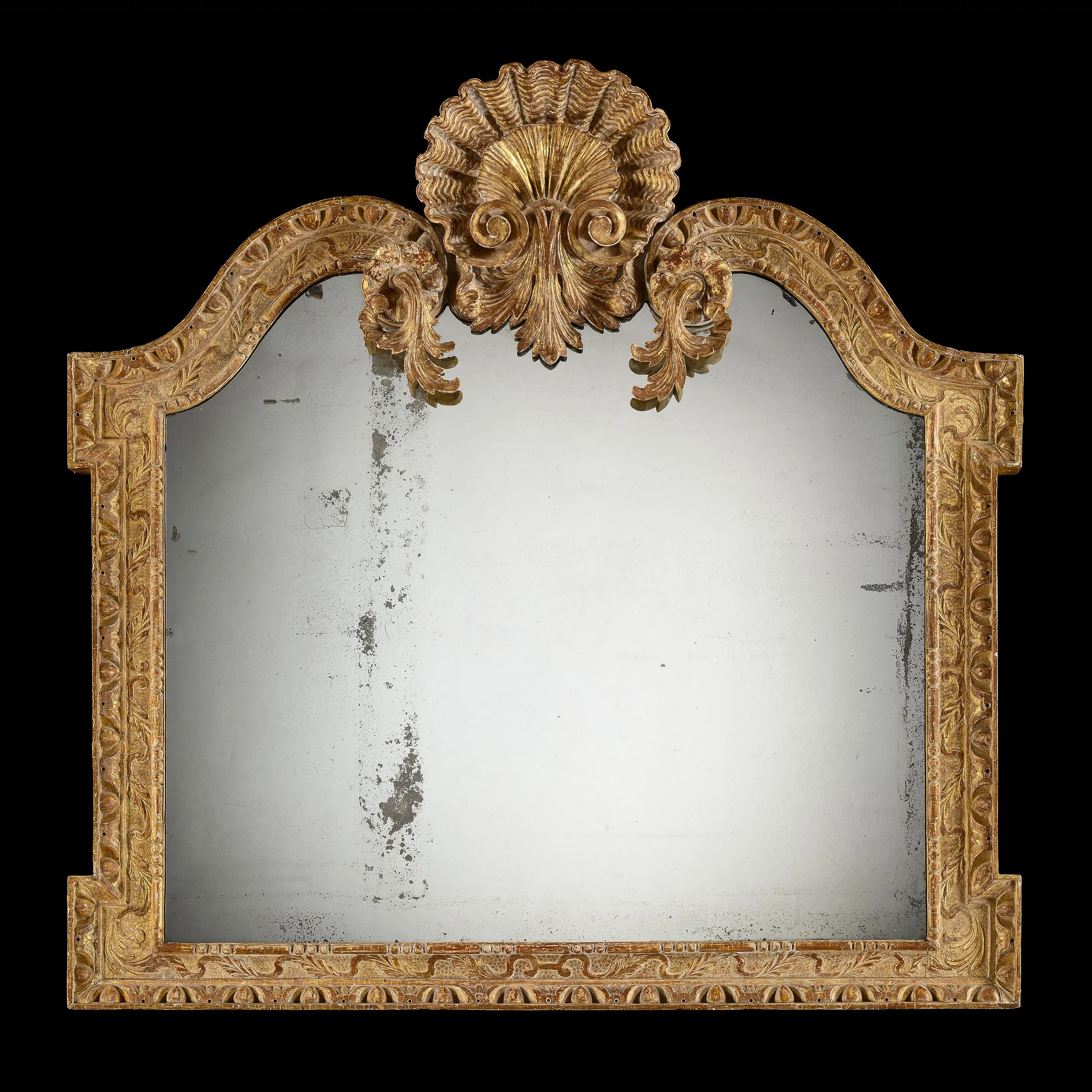 A FINE EARLY 18TH CENTURY WILLIAM KENT OVERMANTLE MIRROR