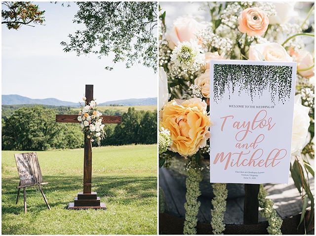 We absolutely loved doing with wedding! It was sweet and colorful. Check out that arbor π we did the floral piece and offer it as a rental item! #swvaweddings #welovedablooms #srrwedding