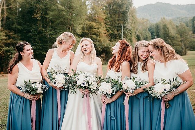 How could you not love a fabulous group of bridesmaids?? #srrbride #swvaweddings