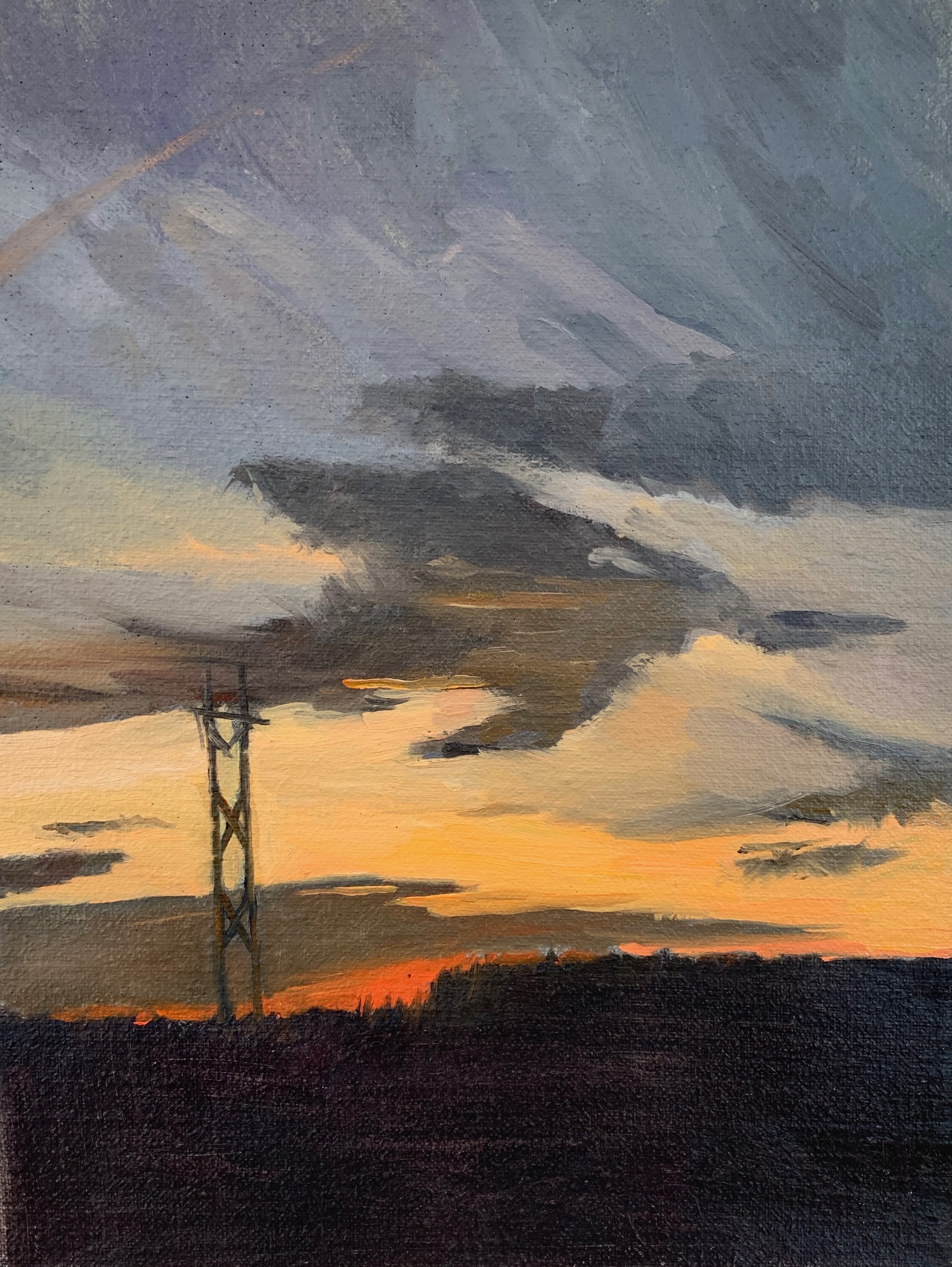 Last light on a Country Road