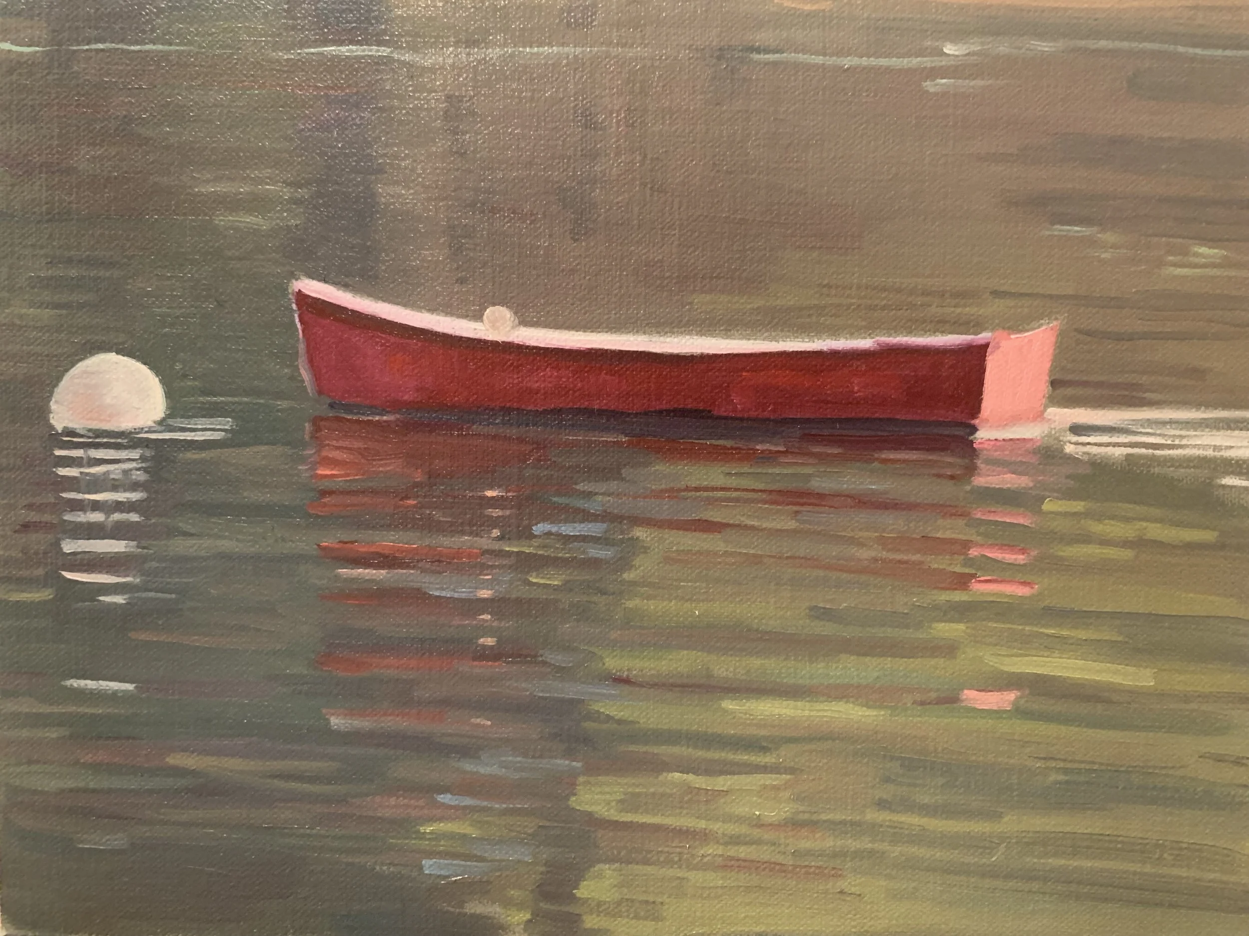 Red Boat with buoy
