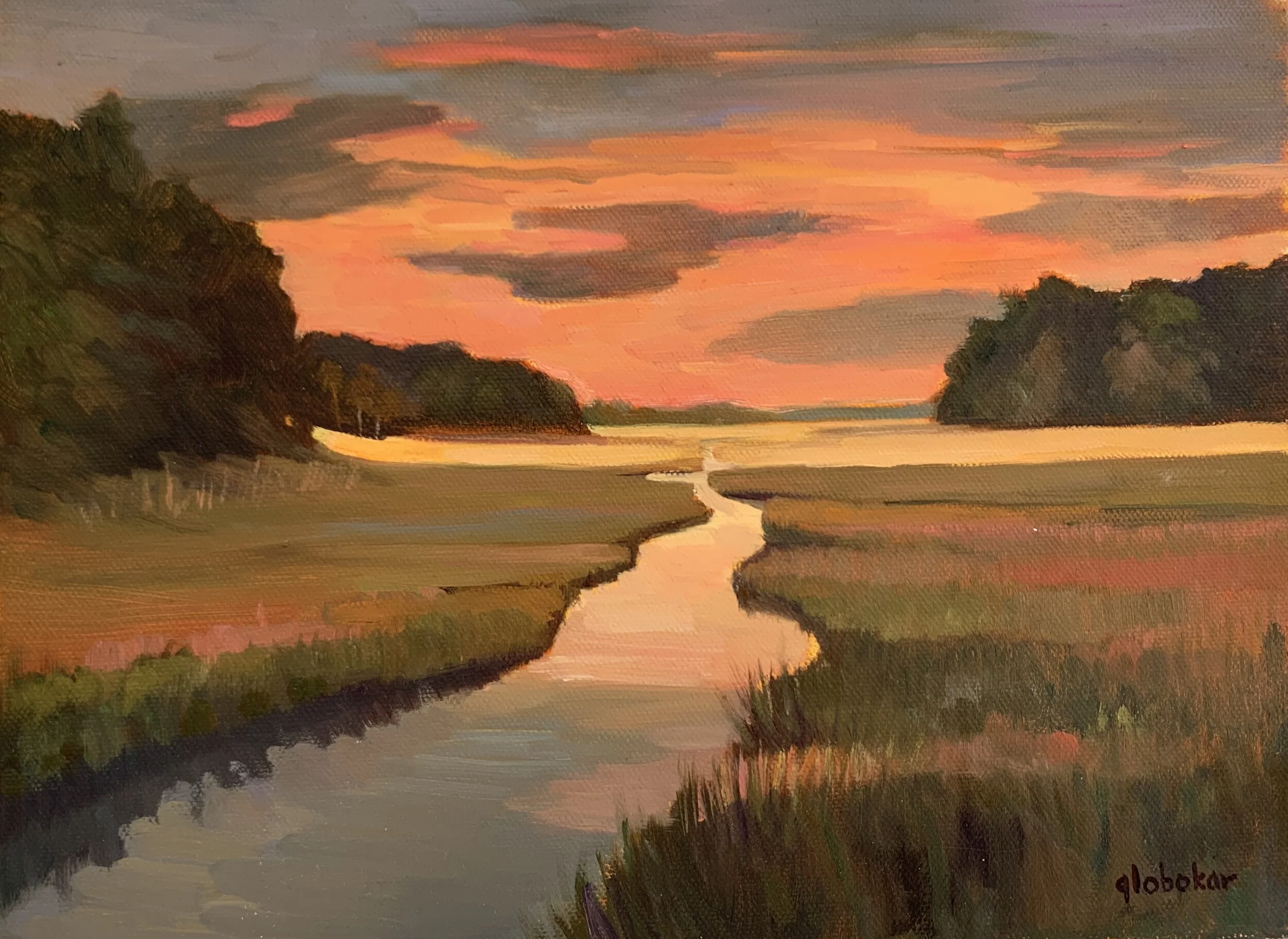 Sunset on Lewes   SOLD