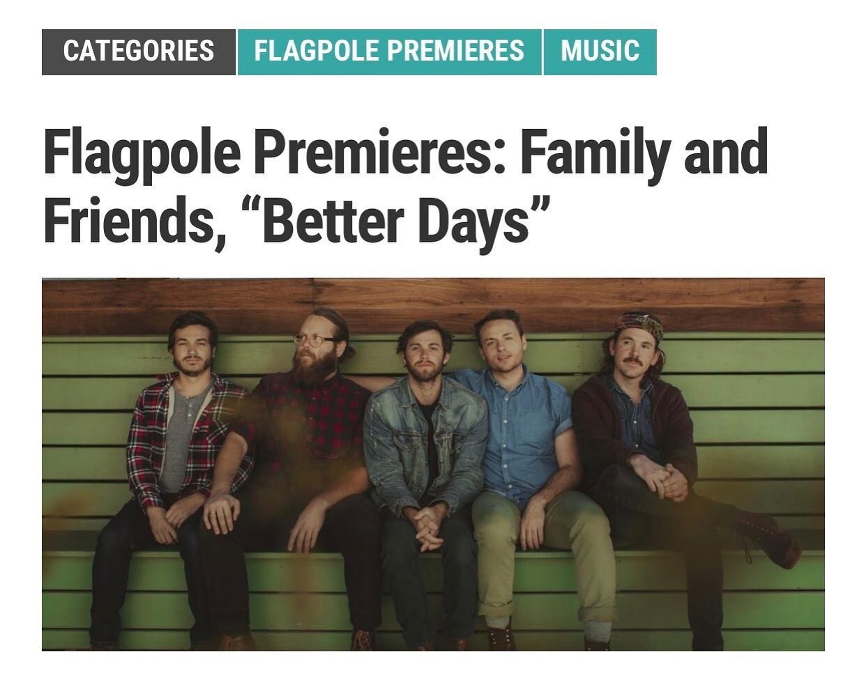 Big Love to Athens&rsquo; own @flagpolemagazine for premiering our new music video for our song &lsquo;Better Days&rsquo; filmed by Mike&rsquo;s brother, Jamie, on our first ever tour back in 2014. Today marks the 2 year anniversary of the release of