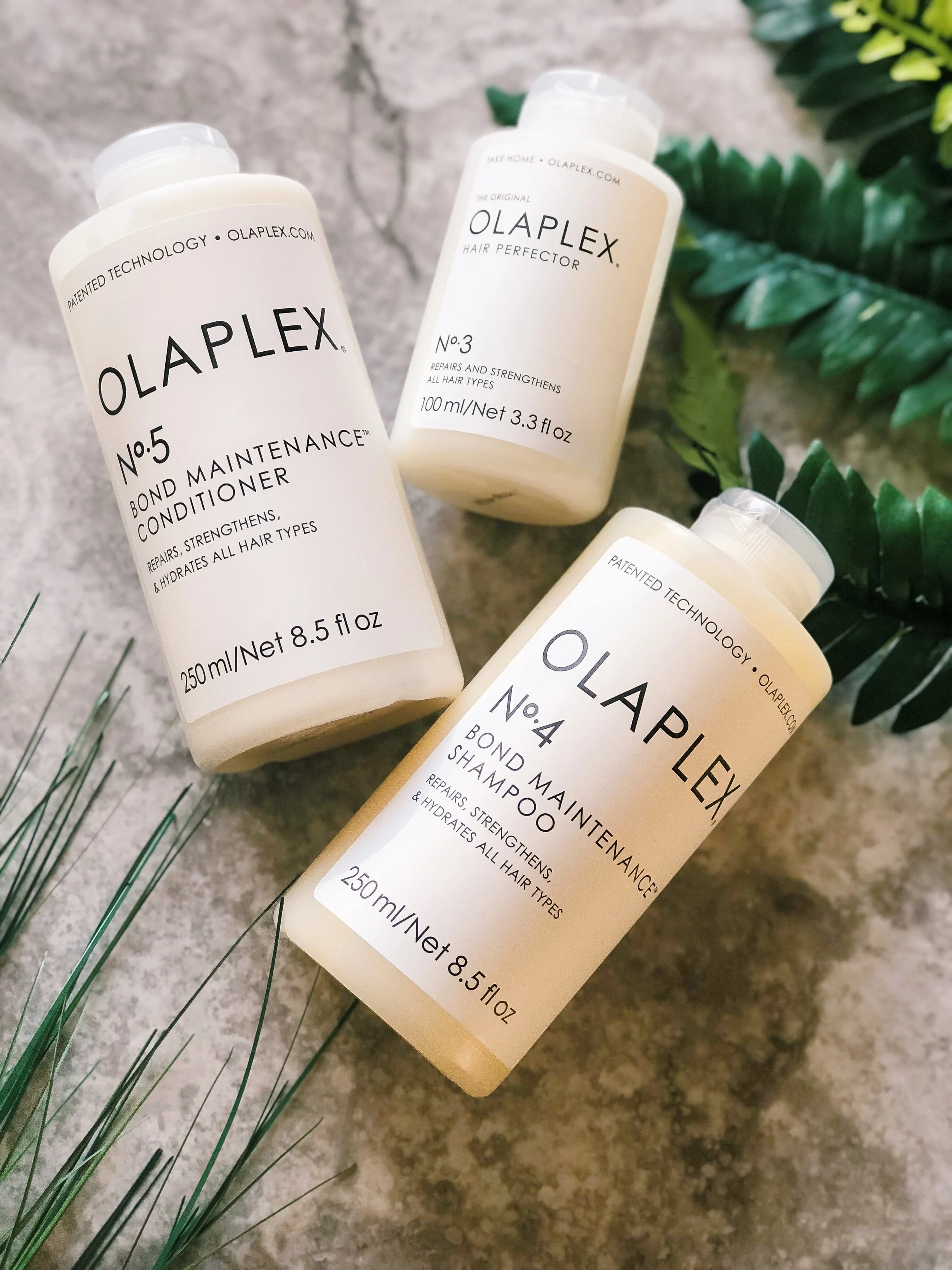 Repair Damaged Hair with Olaplex 3-4-5 Bond Maintenance System. 