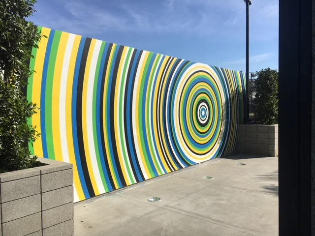 35' x 12' 5 Color Hand painted Mural 777 Aviation blvd el segundo,ca East Wall