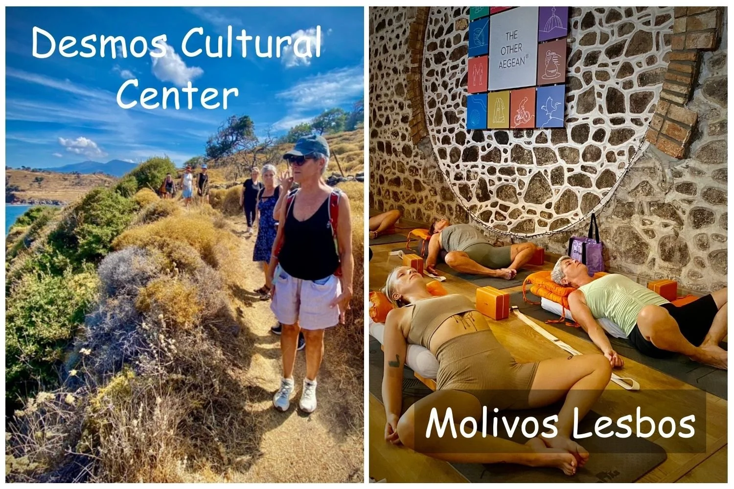 Mindful Yoga, Solferie, Personlig udvikling, Vandring og Fantastiske madoplevelser i smukke Molivos på Lesbos