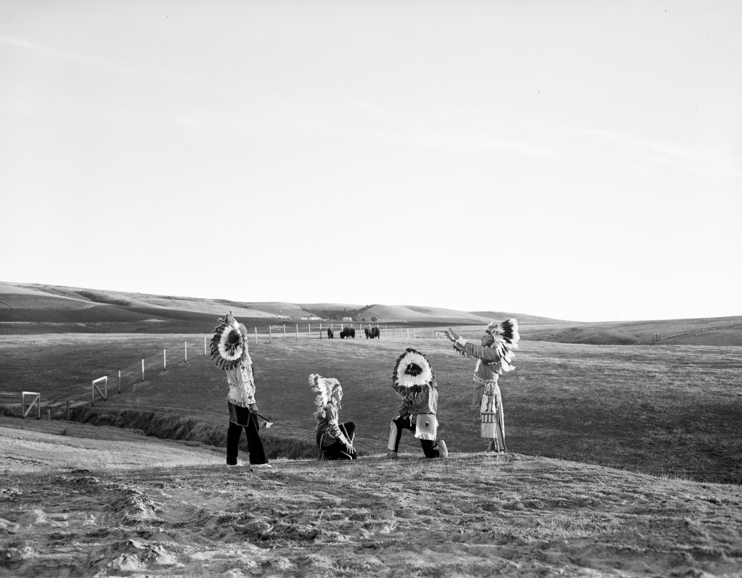 Chief Pushmataha and others at Buffalo Ranch by OC Archives