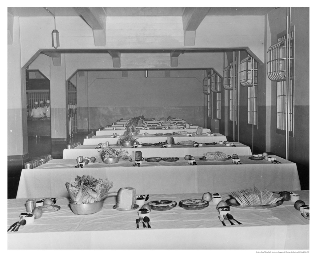 Alcatraz Prison inmate dining hall