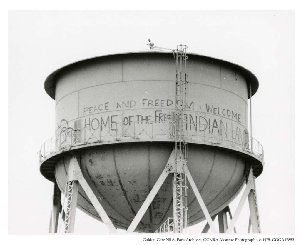 Indian Occupation of Alcatraz Graffiti, 1970