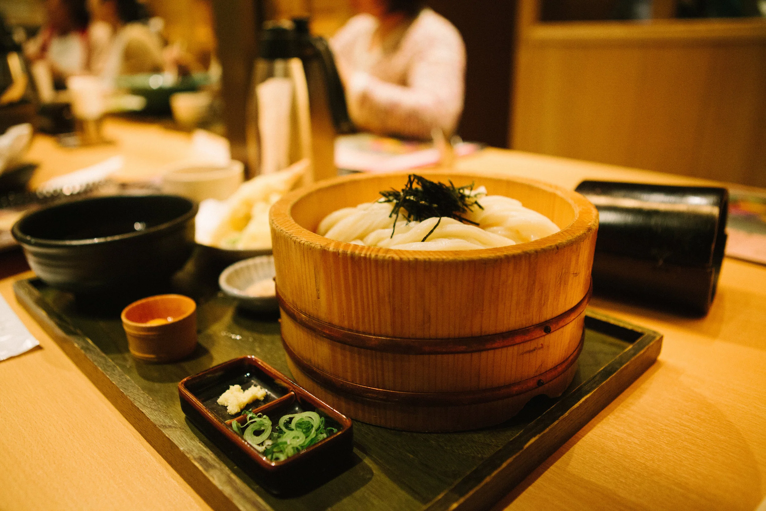 Zaru Udon... cold udon with dipping sauce!