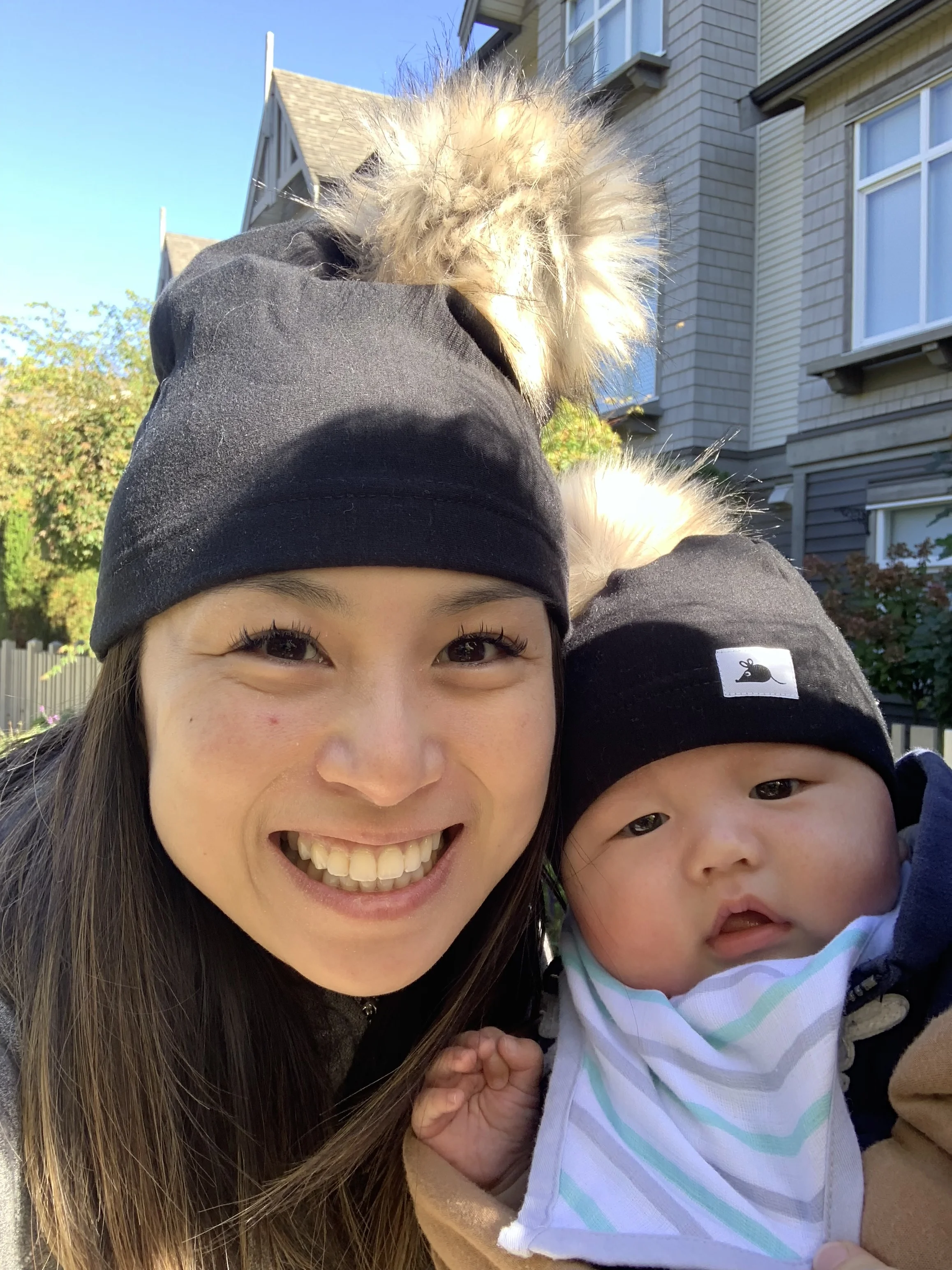Reunited with my son. I was literally worried he was going to forget about me.