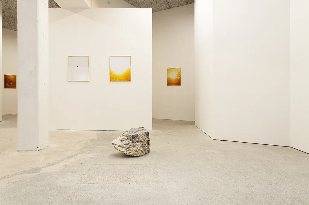 Sébastien Reuzé, Rising Sunset , exhibition view, Catherine Bastide projects, Marseille, 2017