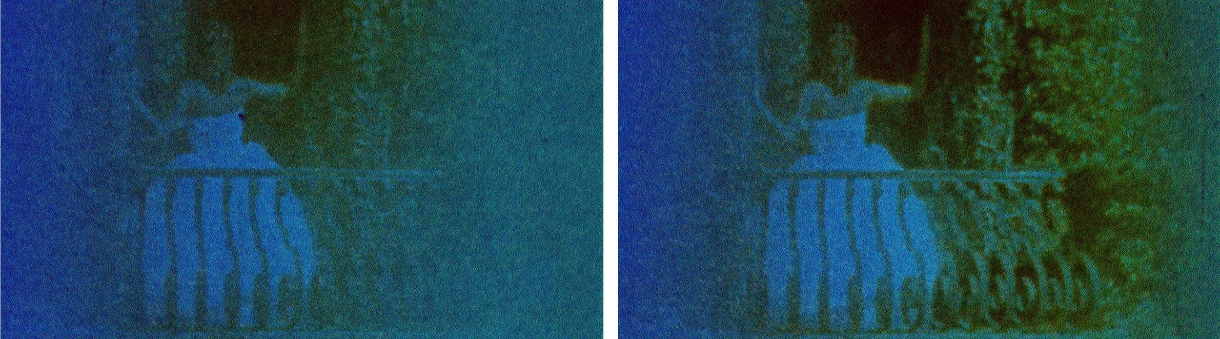 Catherine Sullivan, Triangle of need, 2008, « SVEMA TSO-50A 8 MM #1 », two C-Print, 24 x 40 inches (each image) / 60,96 x 101.6 cm
